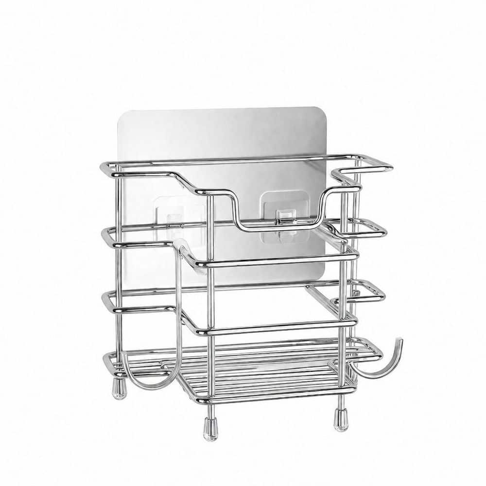 Wall Mount Toothbrush Holder and Toothpaste Stand with 3 Slots Stainless Steel Organizer for Bathroom price history on PriceWatchPro