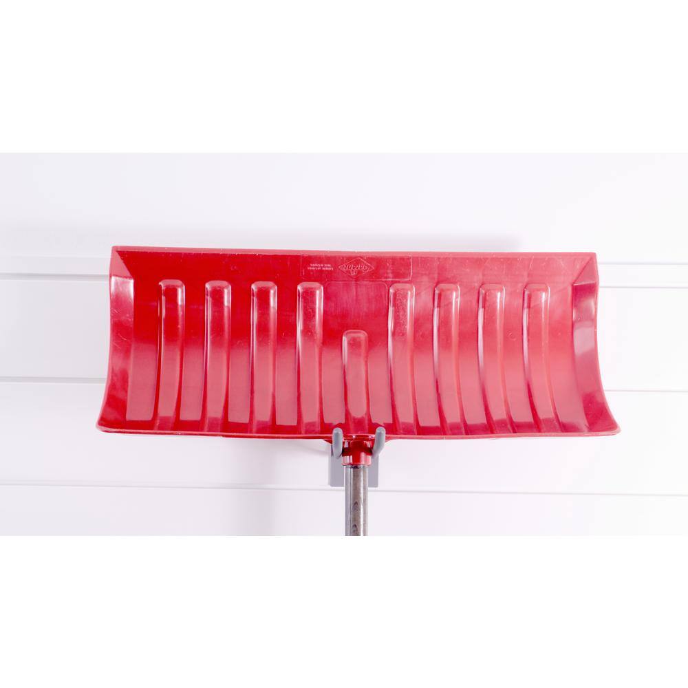 Heavy Duty Steel 8 Inch Locking Double Hooks for Slatwall (3 Pack)
