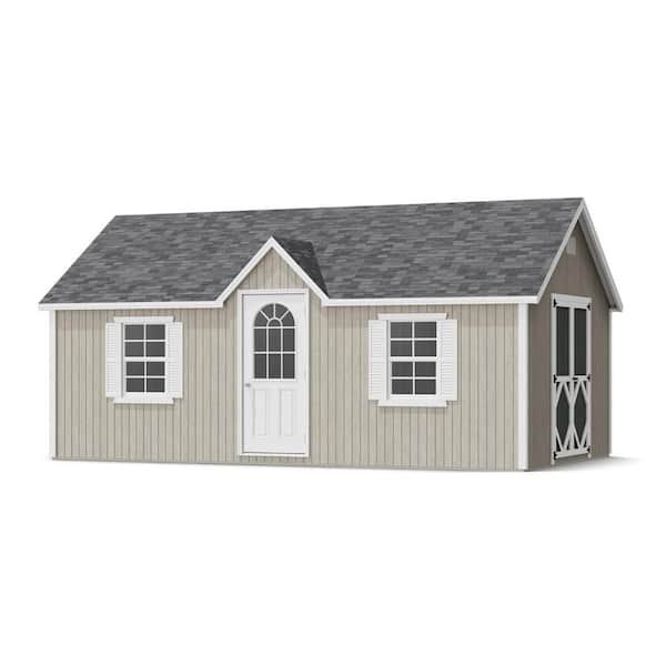 Classic Cottage 12 ft. x 20 ft. Outdoor Wood Storage Shed Panelized Kit with Operable Windows and Floor (240 sq. ft. )