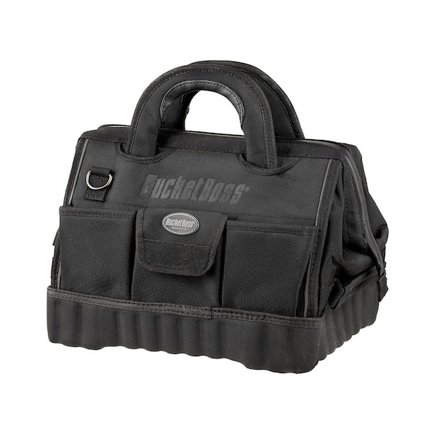 BUCKET BOSS Pro Gatemouth 14 in. All Terrain Bottom Tool Bag with