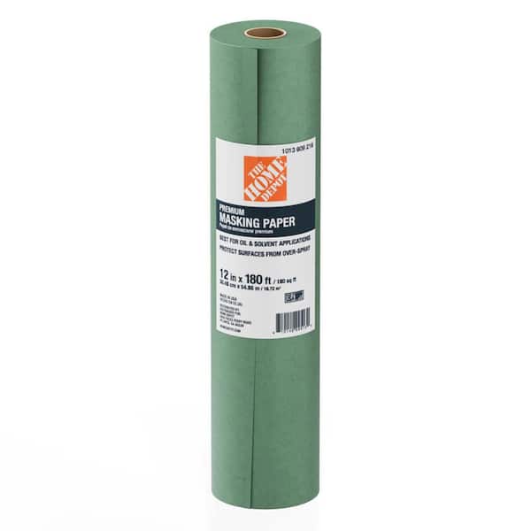 1 ft. x 180 ft. Green Premium Masking Paper Drop Cloth