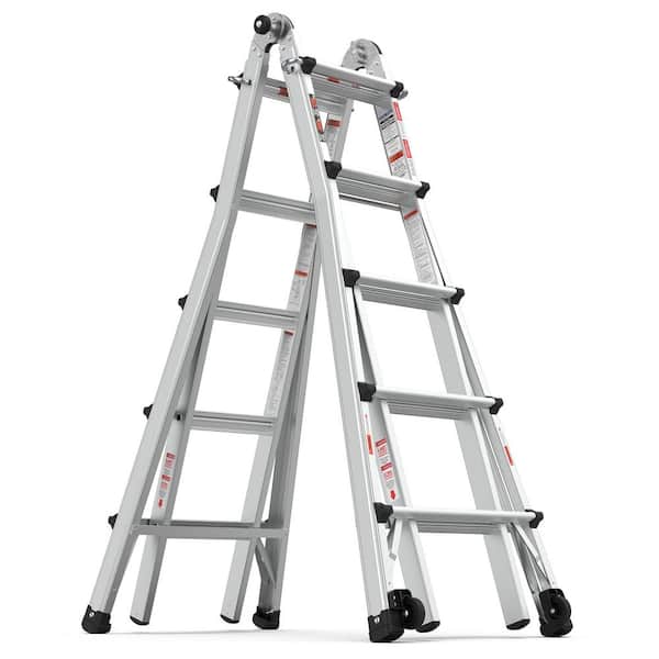 Avex 22 ft. Aluminum Multi-Purpose Heavy Duty Foldable Extension Ladder with 300 lbs. Load Capacity