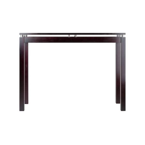 WINSOME WOOD Linea 40 in. Espresso Rectangle Wood Console Table