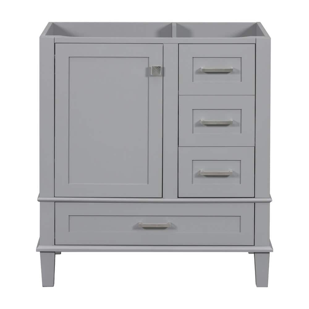 30 in. W x 18 in. D x 34 in. H Bath Vanity Cabinet without Top with a Soft 