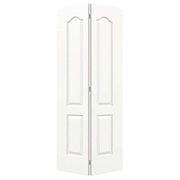 JELD-WEN 36 in. x 80 in. Princeton White Painted Smooth Molded Composite Closet Bi-fold Door