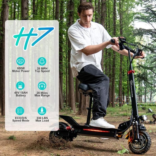 EVERCROSS H7 Electric Scooter App-Enabled 800-Watt Motor 28MPH 28