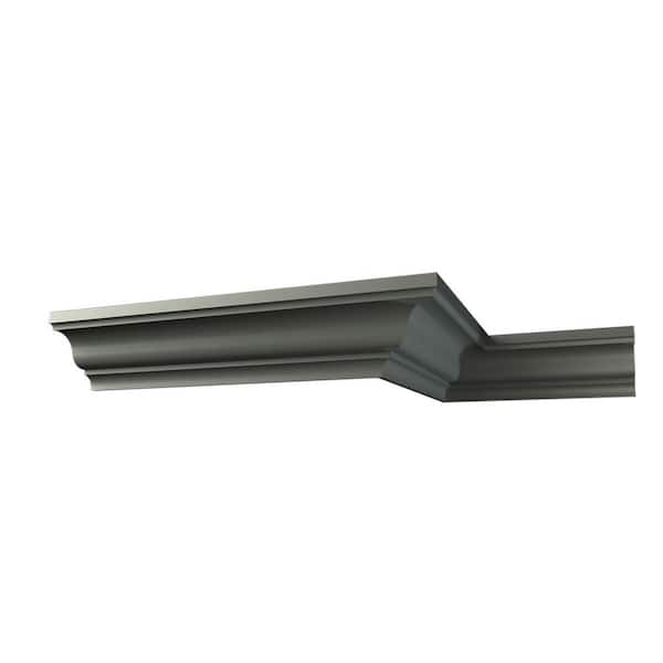 Ekena Millwork Margot 2.375 in. D x 2.375 in. W x 12 in. L Polyurethane Crown Moulding Sample