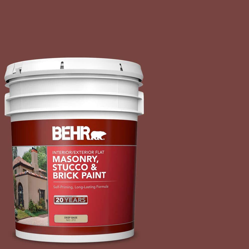 5 gal. #S190-7 Toasted Pecan Flat Interior/Exterior Masonry, Stucco and Bri