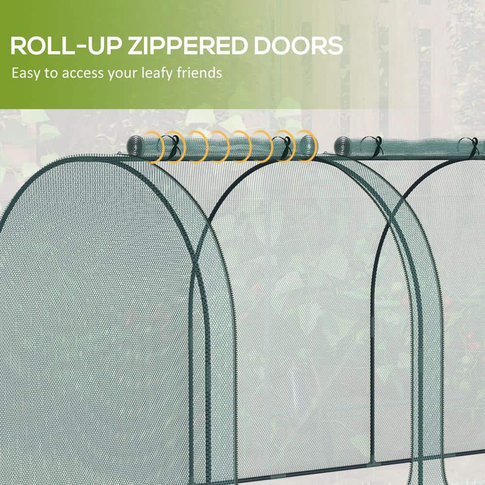 Green Steel Wind Resistant Plant Protection Tent