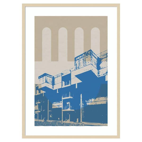 Amanti Art Architecture I by Gary William 1 Piece Framed Giclee Architecture Art Print 41 in. x 30 in.