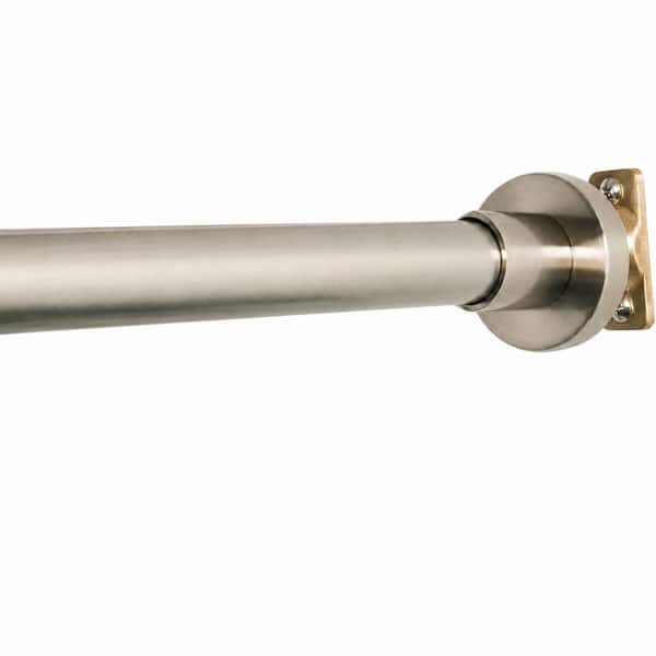 Heavy Duty Adjustable Shower Curtain Rod, Expandable 47-84 in. Never Rust Stainless Steel, Brushed Nickel Finish