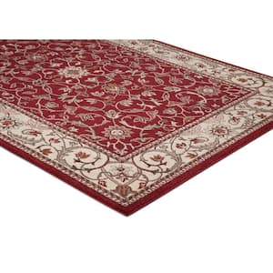 Chester Flora Red 8 ft. x 11 ft. Area Rug
