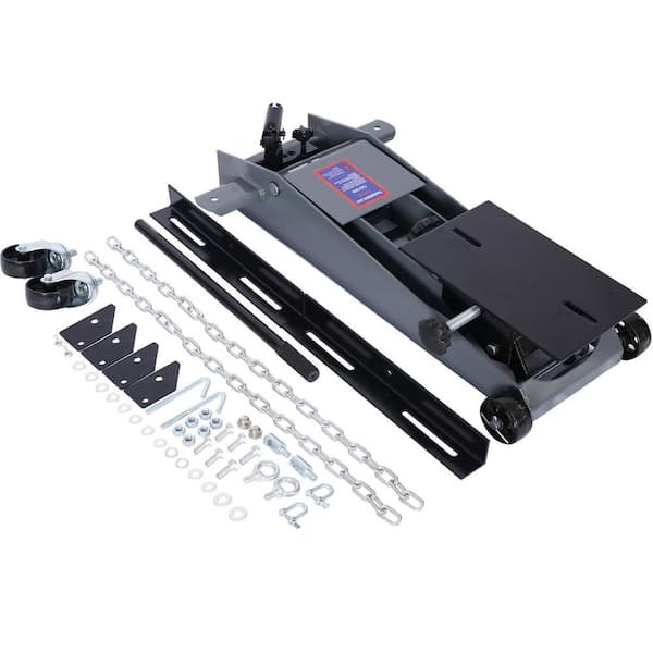 WRIGHTMASTER 1/2-Ton Transmission Jack in Black with Maximum Lift