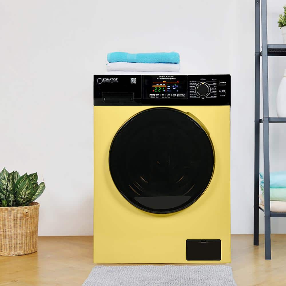 Equator Yellow and Black Smart Electric Washer Dryer Combo