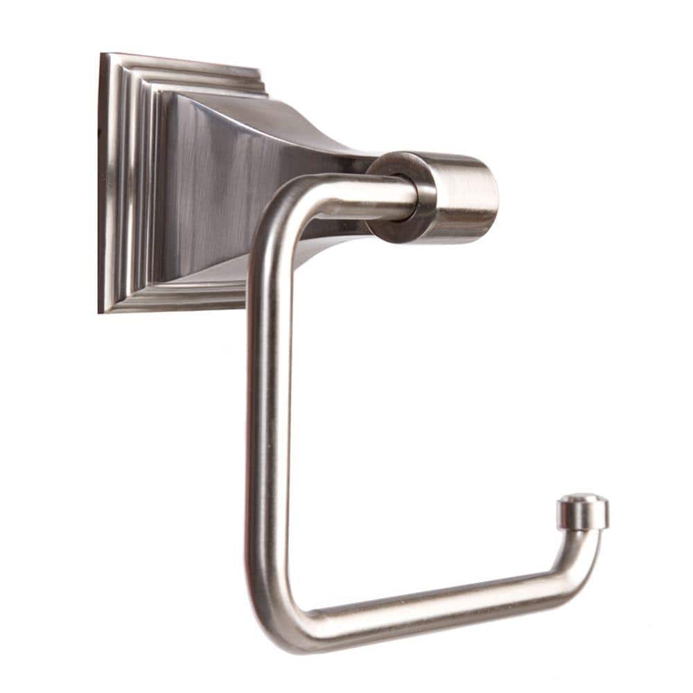 Leonard Collection Euro Style Single Post Toilet Paper Holder in Satin Nick