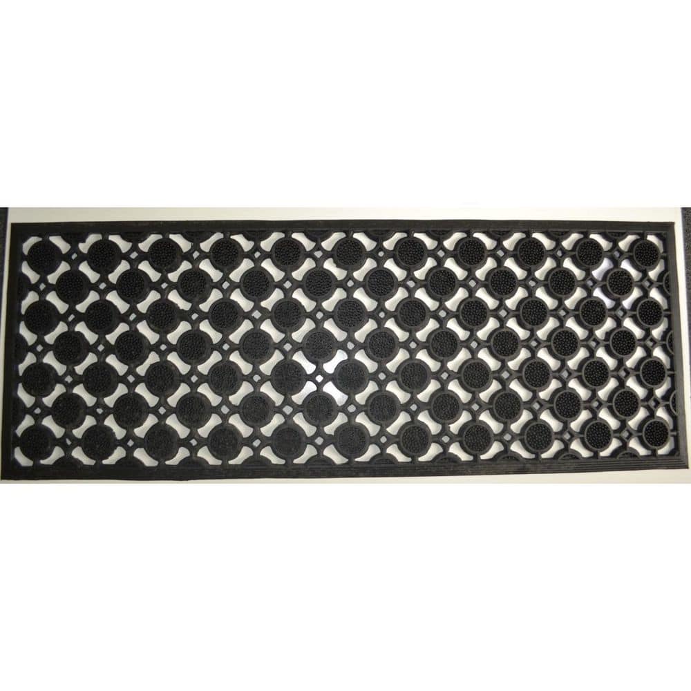 47 in. x 18 in. Black Rubber Outdoor Door Mat price history on PriceWatchPro