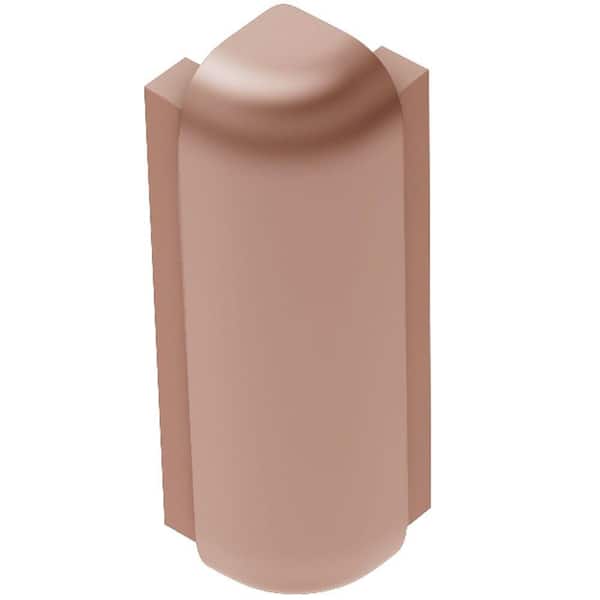 Rondec-Step Satin Copper Anodized Aluminum 1/2 in. x 2 in. Metal 90° Outside Corner