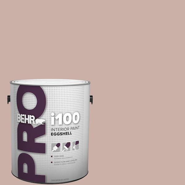 1 gal. #HDC-CT-07A Vintage Tea Rose Eggshell Interior Paint