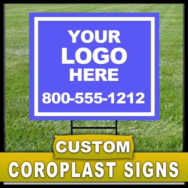 Lynch Sign 10 in. x 14 in. Custom Coroplast Sign C1014A The Home Depot