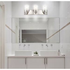 POPLAR BATHROOM LARGE LED WALL LIGHT IN CHROME WITH FROSTED GLASS IP44 9021CC 
