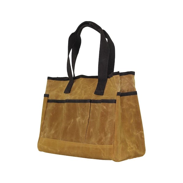 CB Station Waxed Canvas Yellow Utility Tote Bag 6554 - The Home Depot