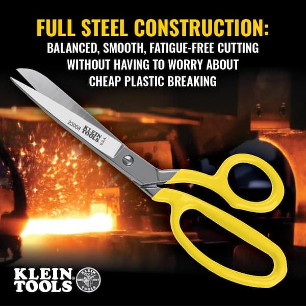 Klein Tools Bent Trimmer, 8-Inch 23008 - The Home Depot