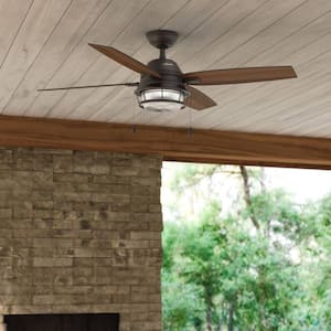 Ocala 52 in. LED Indoor/Outdoor Noble Bronze Ceiling Fan with Light