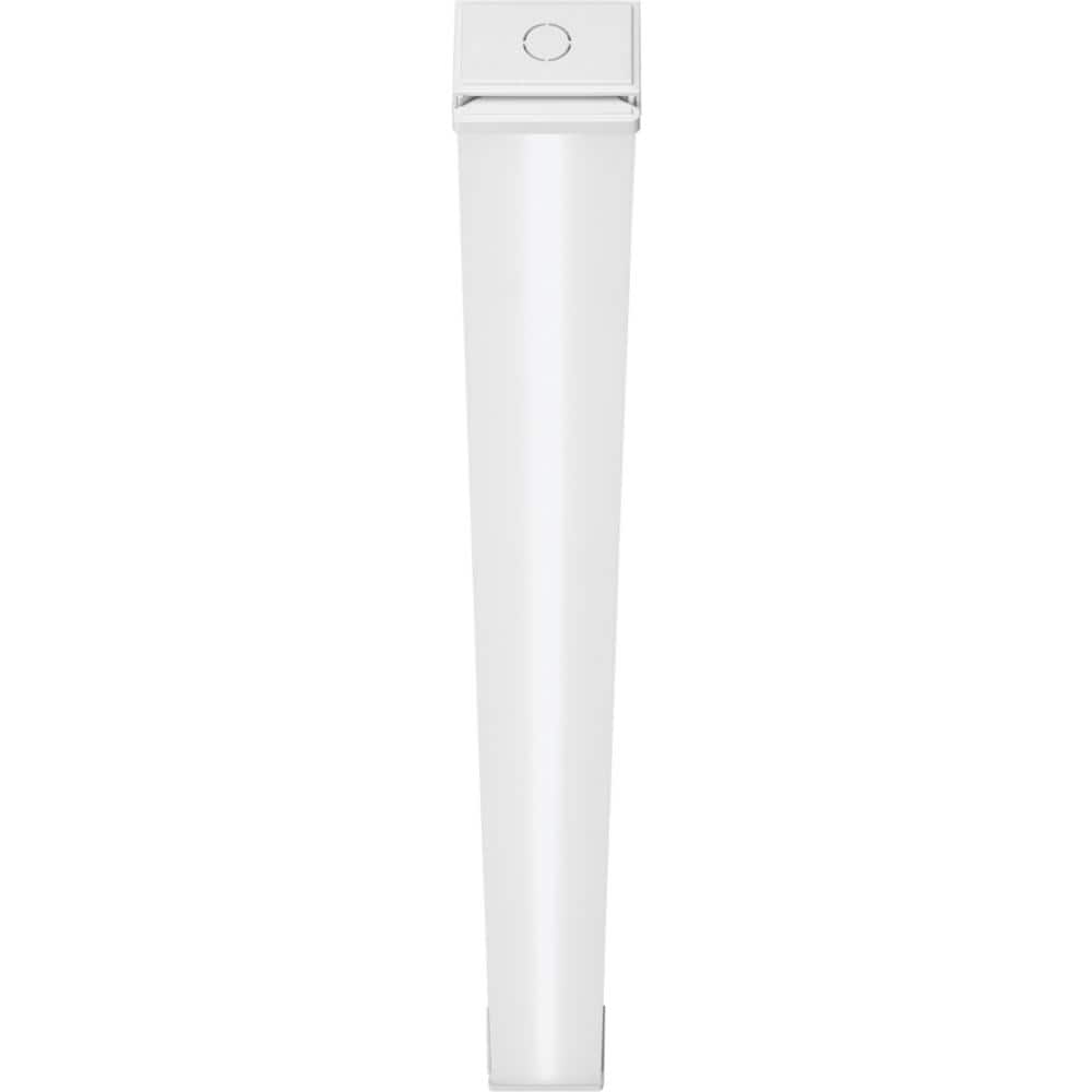 Sleek 4ft White Steel LED Surface Mount Strip Light, 4000K