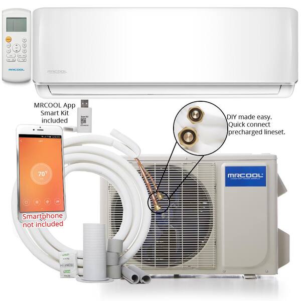 MRCOOL DIY 12,000 BTU 1 Ton Ductless Mini-Split Air Conditioner and Heat Pump 115-Volt/60 Hz