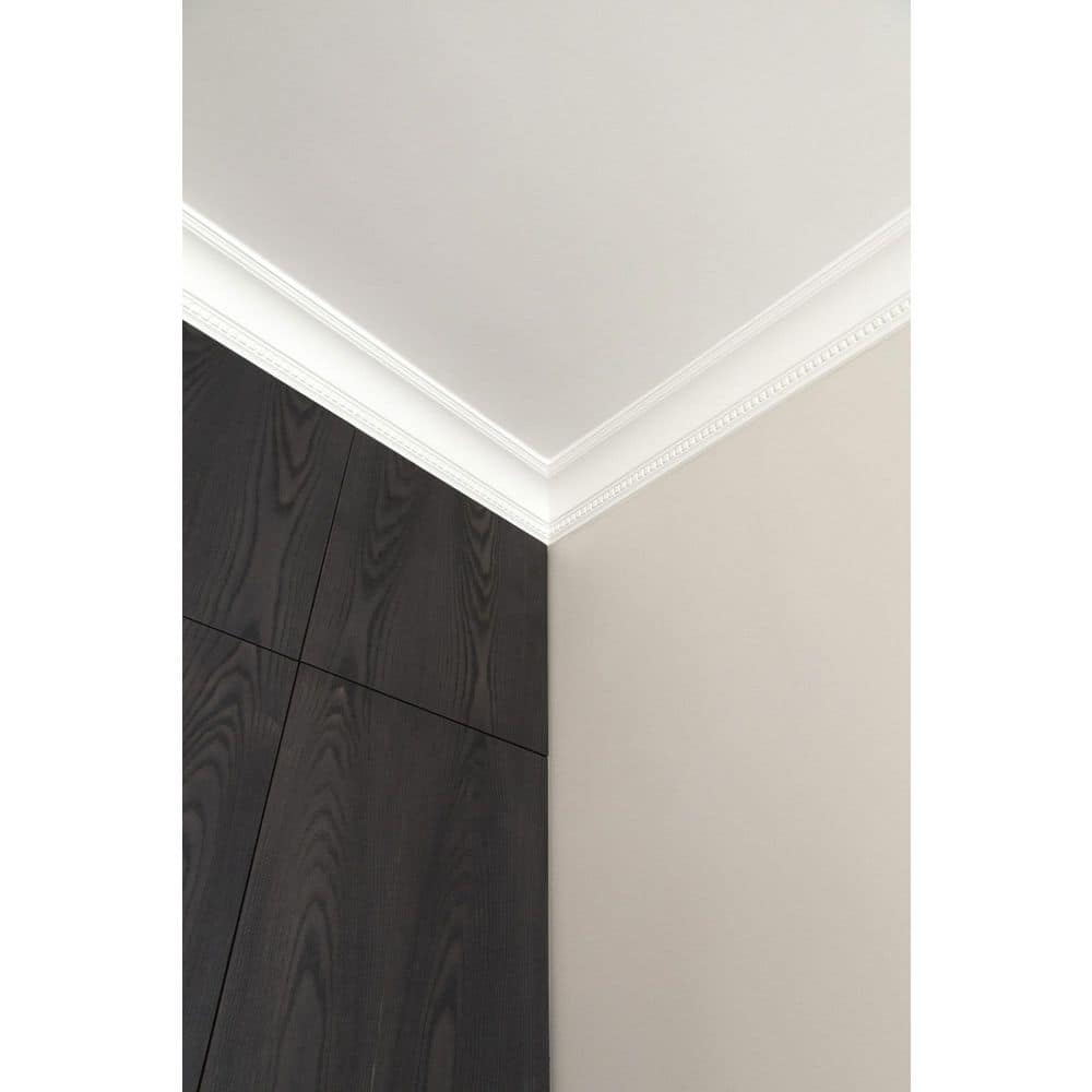 White Polystyrene Dentil Crown Moulding Set of 3