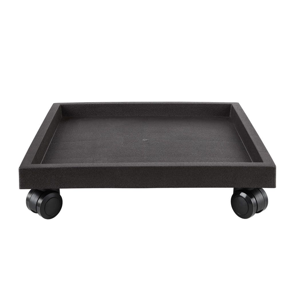 14.17 in. Plastic Square Rolling Plant Caddie Cart with Heavy-Duty Caster Wheels and Ample Water Storage (1-Pack) price history on PriceWatchPro