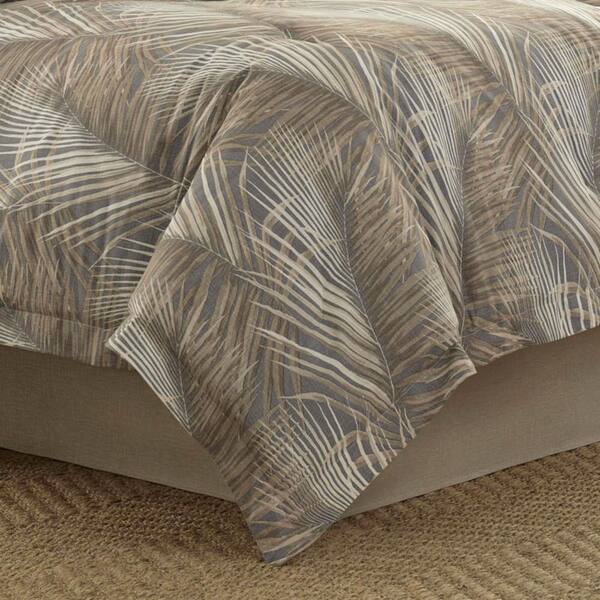 raffia palms king comforter set