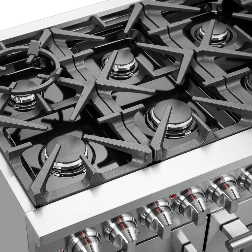 Massimo 48-inch Stainless Steel Dual Fuel Range with 8 Burners