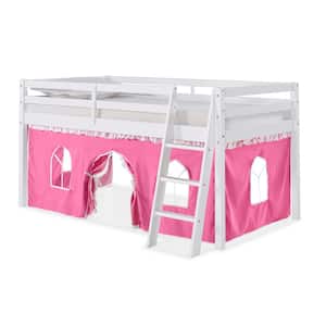 Roxy White with Pink and White Tent Twin Junior Loft