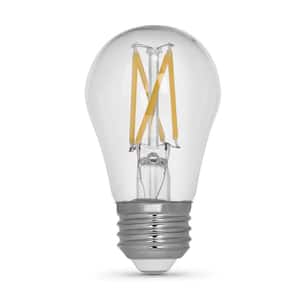 75-Watt Equivalent A15 Dimmable Filament CEC Clear Glass LED Ceiling Fan Light Bulb, DayLight 5000K (48-Pack)
