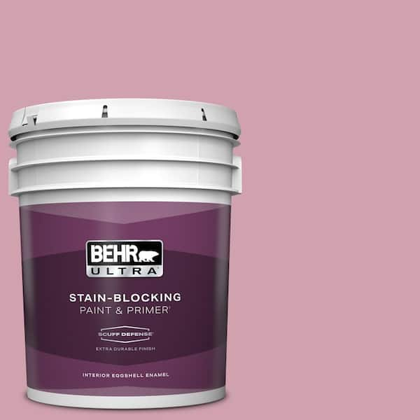 BEHR ULTRA 5 gal. #100C-3 Birthday Candle Extra Durable Eggshell Enamel Interior Paint & Primer