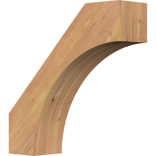 Ekena Millwork 5 1/2"W x 20"D x 20"H Westlake Smooth Knee Brace, Western Red Cedar