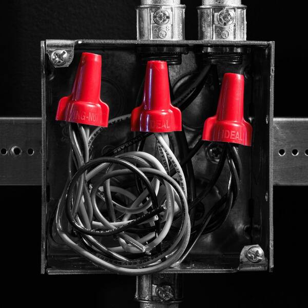 IDEAL Wing-Nut Wire Connector, 452 Red, Jar of 500 30-652JR