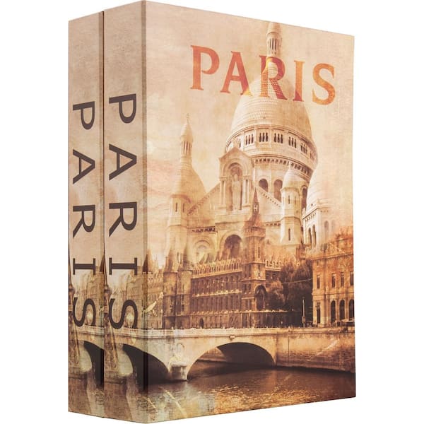 BARSKA Paris Dual Diversion Book Lock Box with Key Lock CB13058