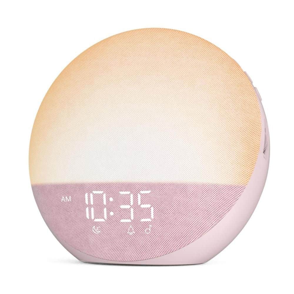 Sunrise Alarm Clock with Bluetooth Speaker for Bedroom, Natural Wake Up, Dimmable Clock, White Noise Machine, Pink price history on PriceWatchPro