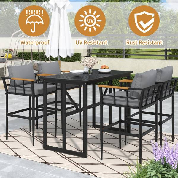 bunnings outdoor dining table and chairs