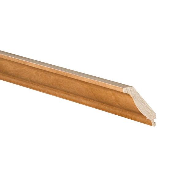 Home Decorators Collection 96 in. W x 2.325 in. D x 3 in. H Solid Wood Kitchen Cabinet Crown Molding in Cinnamon
