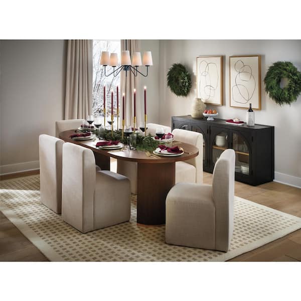CHRISTOPHER KNIGHT HOME Jiana Walnut MDF Wood 88 in. W Double