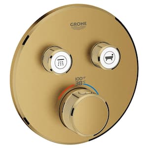 Grohtherm Smart Control Dual Function Thermostatic Trim with Control Module in Brushed Cool Sunrise (Valve Not Included)