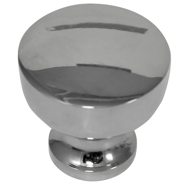 MNG Hardware Precision 1-1/4 in. Polished Nickel Round Cabinet Knob