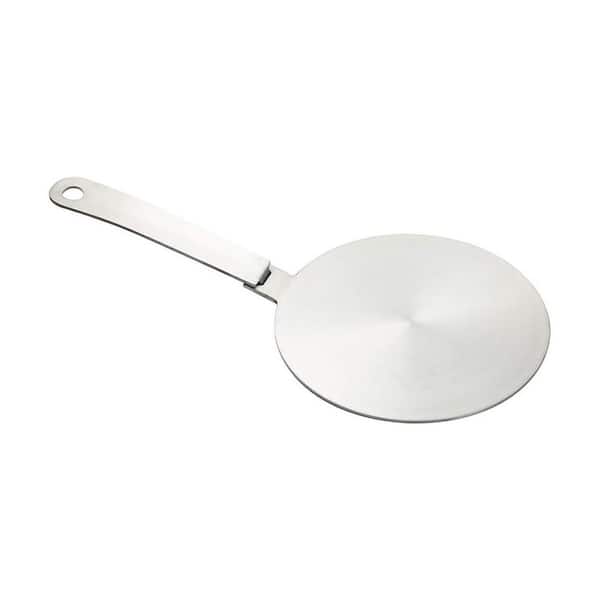 2-Piece Induction Heat Diffuser Plate Stainless Steel with Removable Handle for Gas Electric Stove Even Heat Cooking