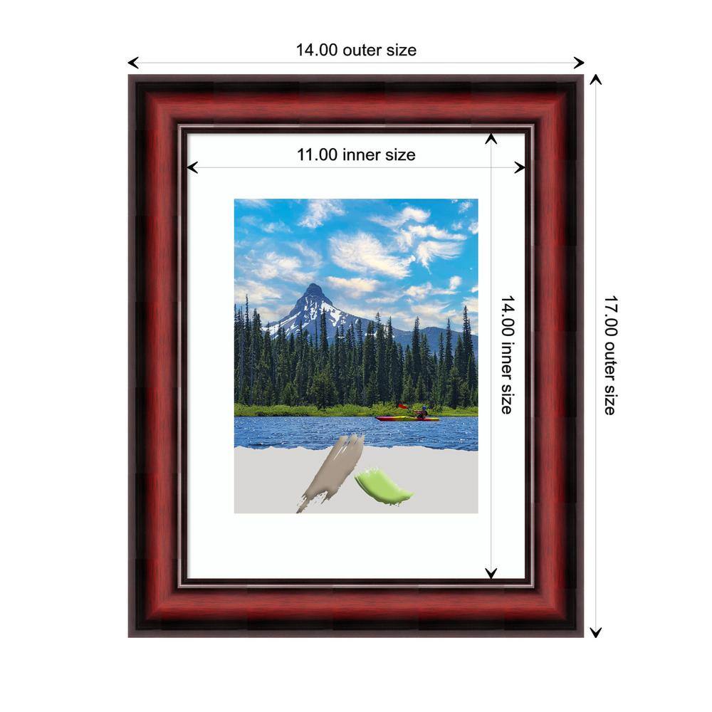 Rubino Cherry Scoop 14" x 17" Wood Picture Frame
