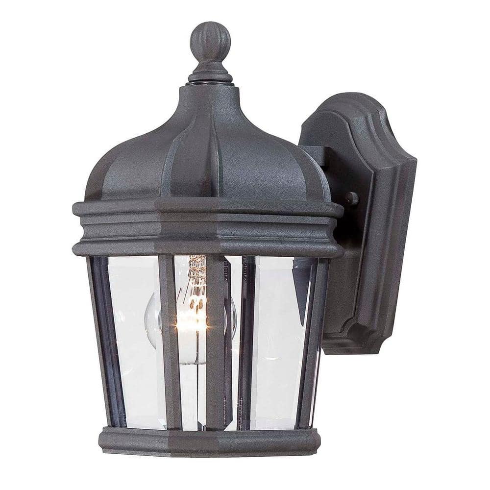 Harrison 1-Light Black Outdoor Wall Lantern Sconce price history on PriceWatchPro
