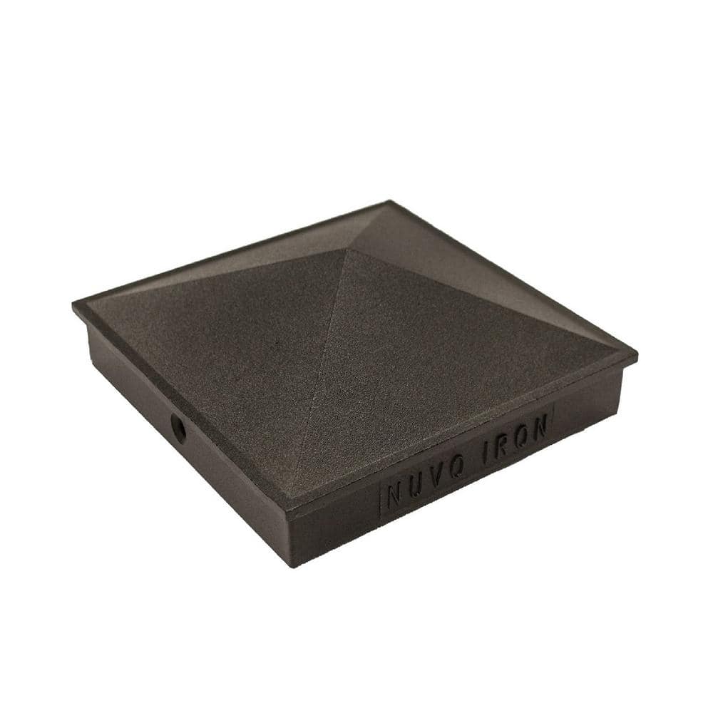 Nuvo Iron Black Aluminum Pyramid Post Cap