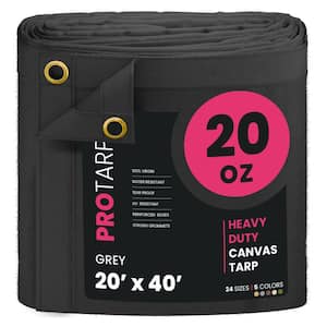 PROTARP Extreme Heavy Duty 20 OZ Water Resistant Canvas Tarp, UV